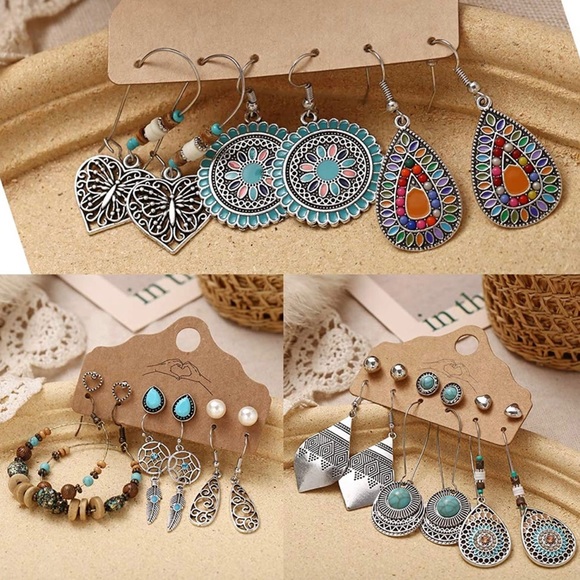 $12 per set of earrings from right to left #1 they #9 - Picture 4 of 5